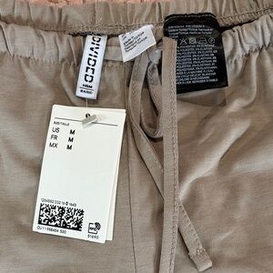 H&M Basic Taupe wide leg joggers